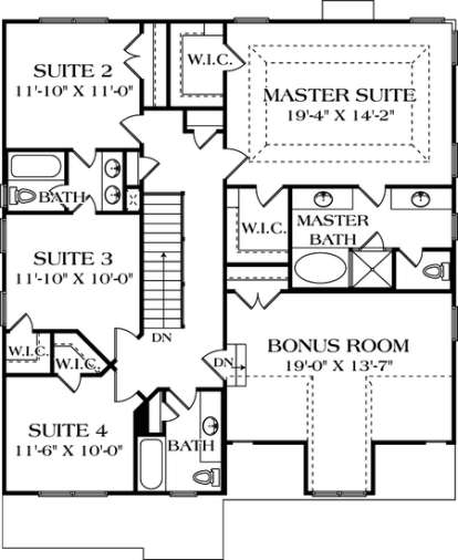 Floorplan 2 for House Plan #3323-00128