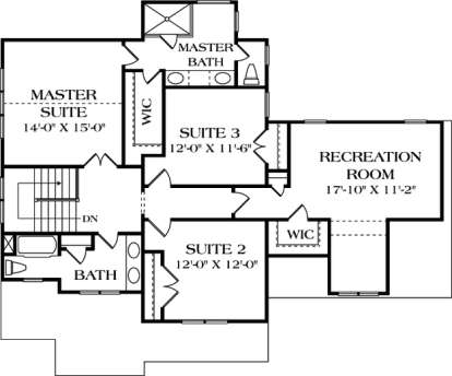Floorplan 2 for House Plan #3323-00129