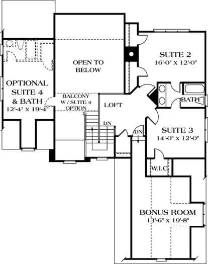 Floorplan 2 for House Plan #3323-00134