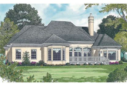 Luxury House Plan #3323-00135 Elevation Photo