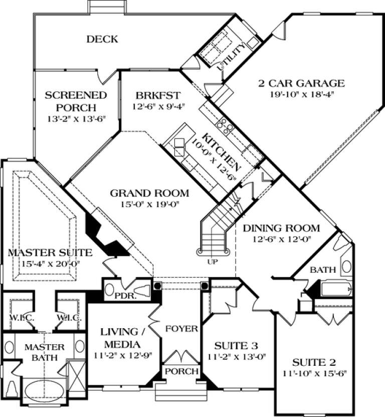 House Plan House Plan #12606 Drawing 1