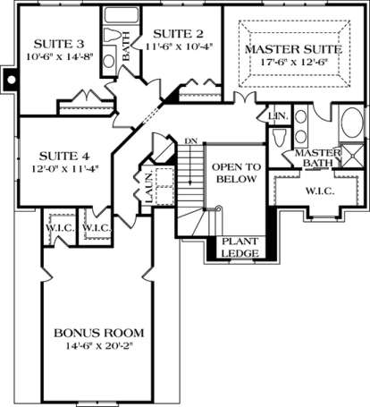 Floorplan 2 for House Plan #3323-00138