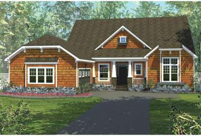 Cottage House Plan #3323-00140 Elevation Photo