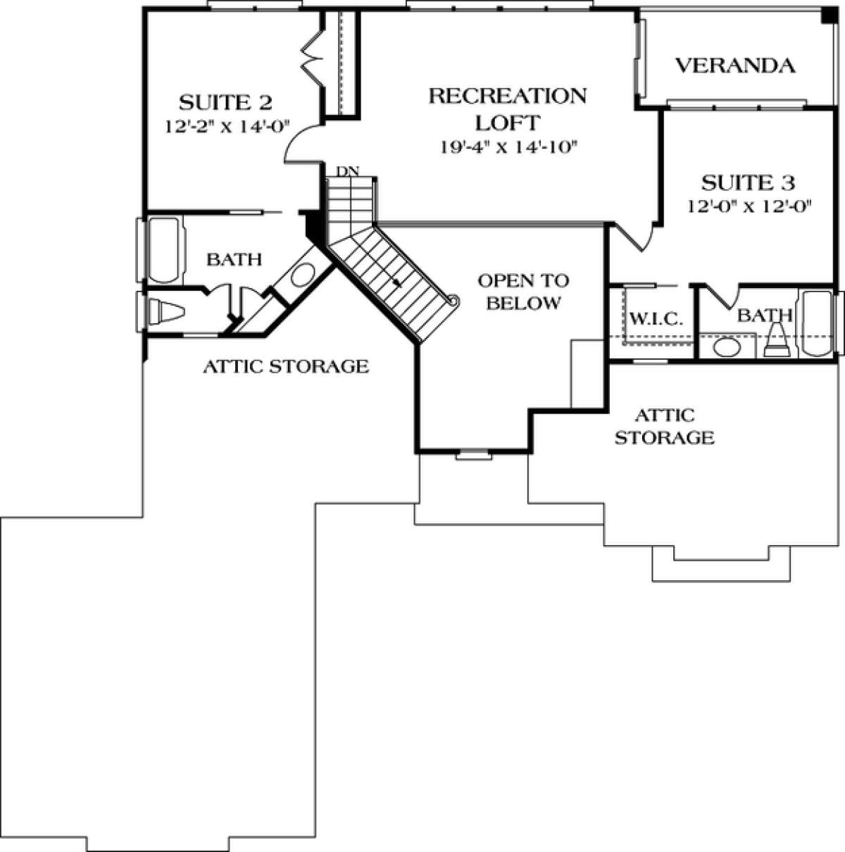 Floorplan 2 for House Plan #3323-00140
