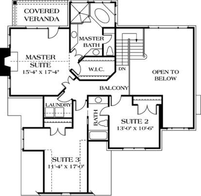 Floorplan 3 for House Plan #3323-00145