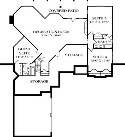 Floorplan 1 for House Plan #3323-00147