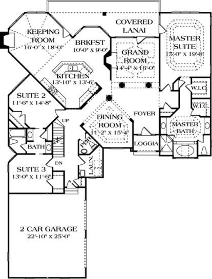 Floorplan 2 for House Plan #3323-00147