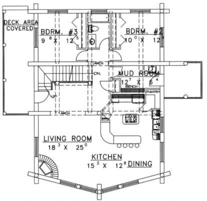 First Floor for House Plan #039-00033