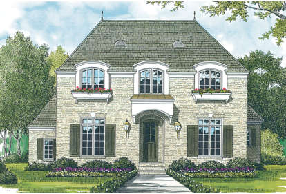 Colonial House Plan #3323-00151 Elevation Photo