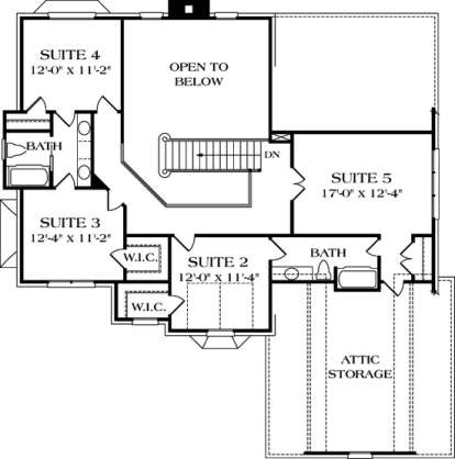 Floorplan 2 for House Plan #3323-00157