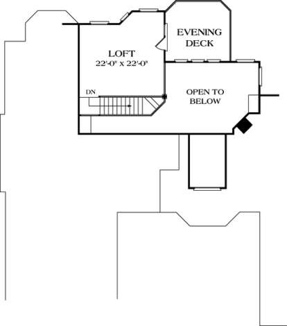 Floorplan 2 for House Plan #3323-00158