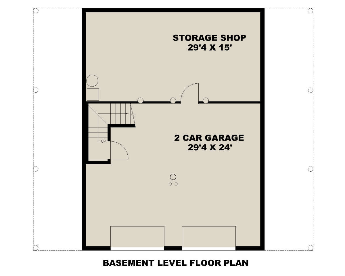 Garage/Basement for House Plan #039-00034