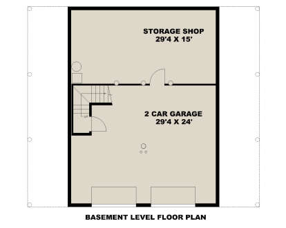 Garage/Basement for House Plan #039-00034