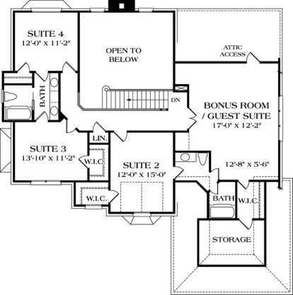 Floorplan 2 for House Plan #3323-00167