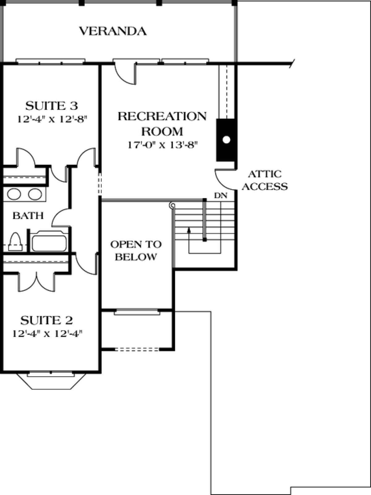 Floorplan 2 for House Plan #3323-00168