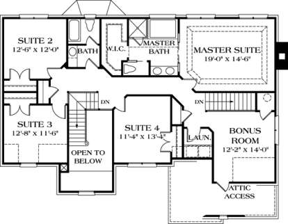 Floorplan 2 for House Plan #3323-00170