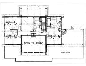 Second Floor for House Plan #039-00035