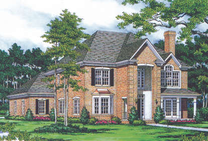 Classical House Plan #3323-00171 Elevation Photo