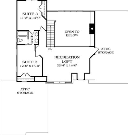 Floorplan 2 for House Plan #3323-00173