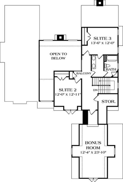 Floorplan 2 for House Plan #3323-00174