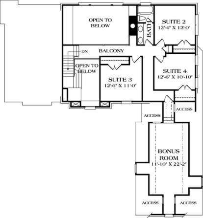 Floorplan 2 for House Plan #3323-00175