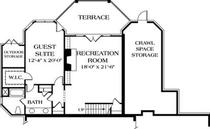 Floorplan 1 for House Plan #3323-00177