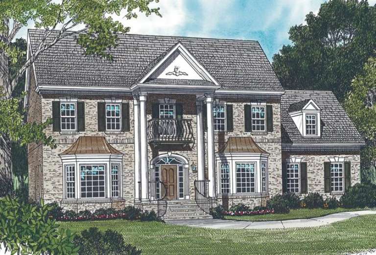 Traditional House Plan #3323-00180 Elevation Photo