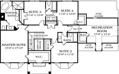 Floorplan 2 for House Plan #3323-00180