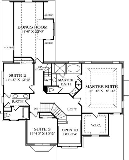 Floorplan 2 for House Plan #3323-00181