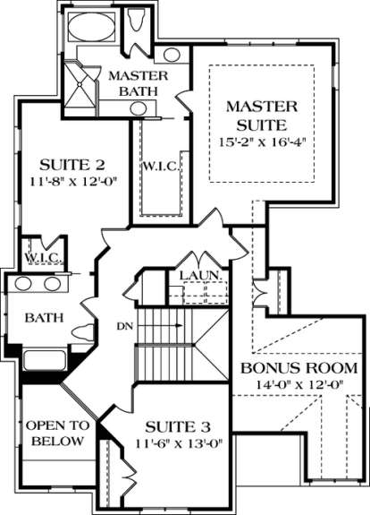 Floorplan 2 for House Plan #3323-00183