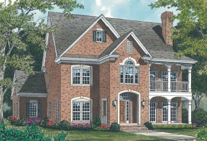 Southern House Plan #3323-00186 Elevation Photo