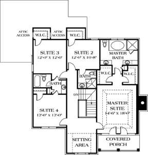 Floorplan 2 for House Plan #3323-00186