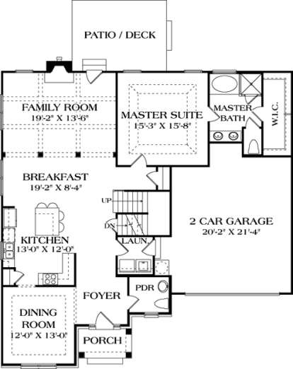 Floorplan 2 for House Plan #3323-00188