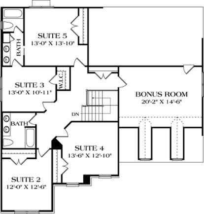 Floorplan 3 for House Plan #3323-00188