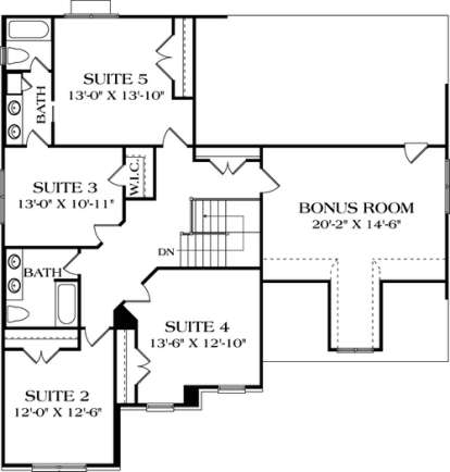Floorplan 2 for House Plan #3323-00189