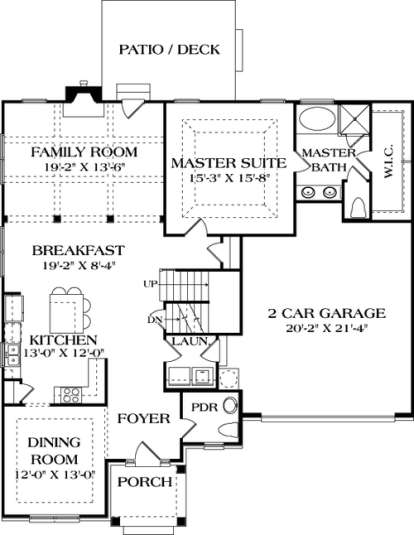 Floorplan 2 for House Plan #3323-00190