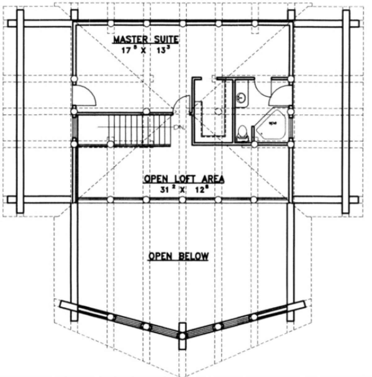 Second Floor for House Plan #039-00037