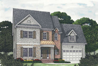 Traditional House Plan #3323-00191 Elevation Photo