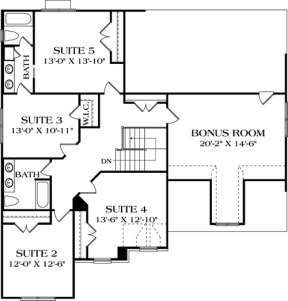 Floorplan 2 for House Plan #3323-00191
