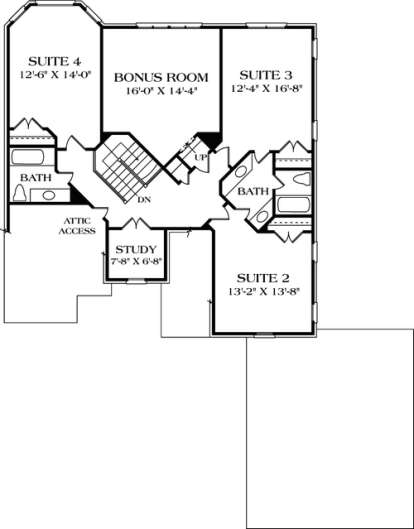 Floorplan 2 for House Plan #3323-00193