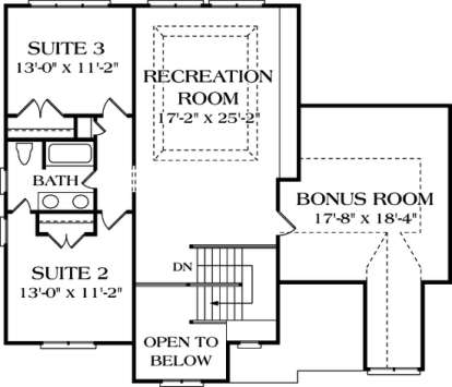 Floorplan 2 for House Plan #3323-00195