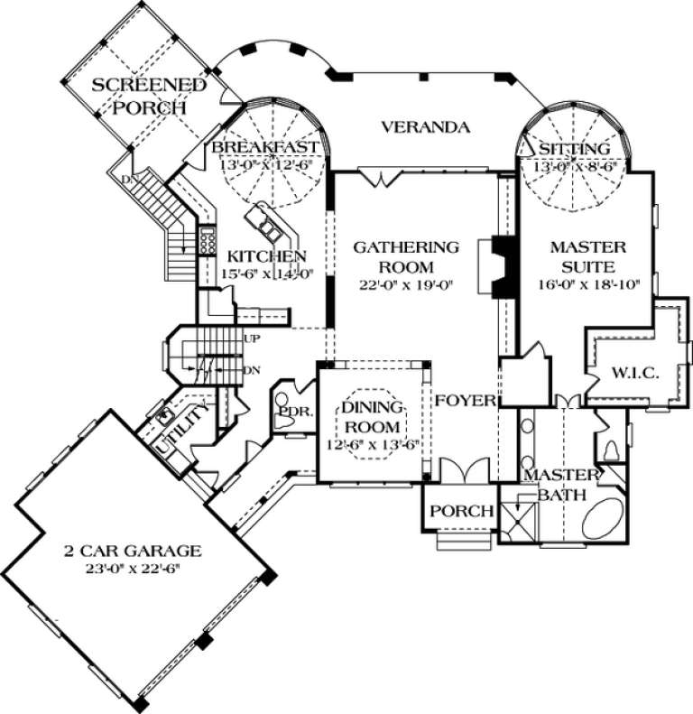 House Plan House Plan #12666 Drawing 1