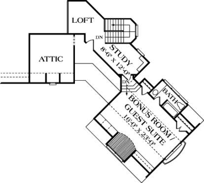 Floorplan 3 for House Plan #3323-00198
