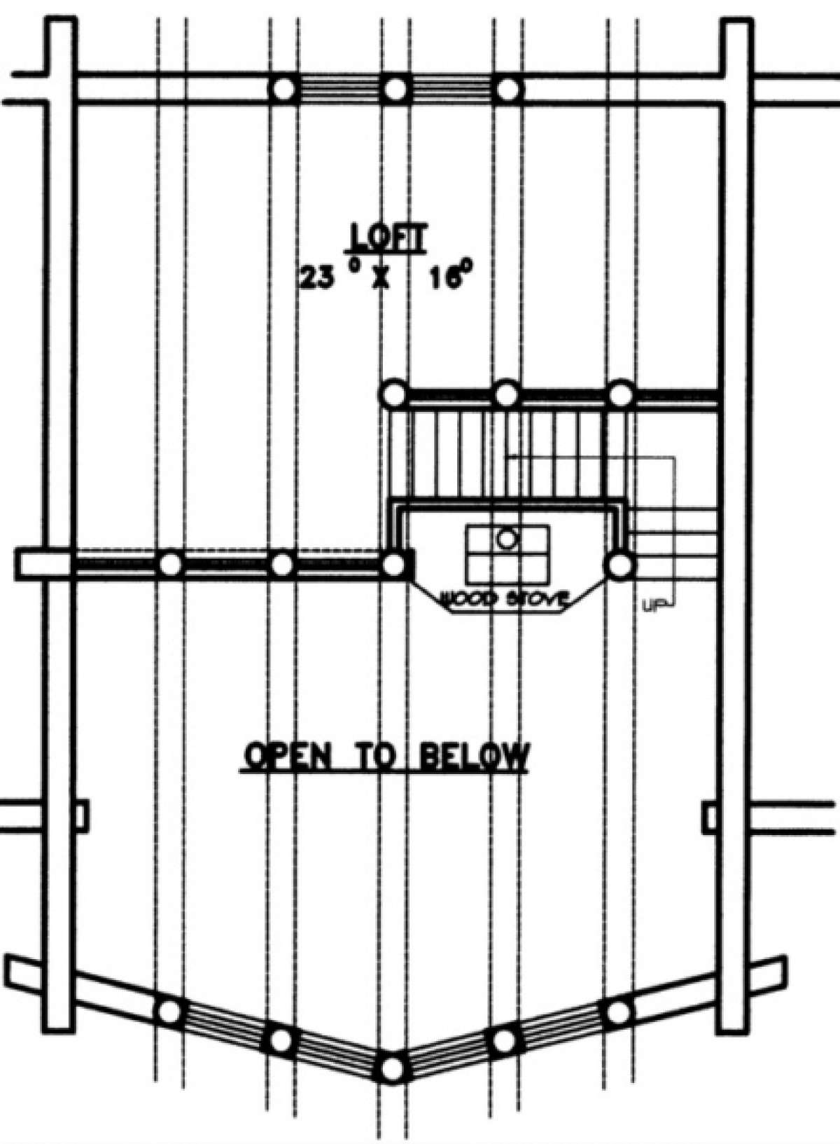 Loft Floor for House Plan #039-00038