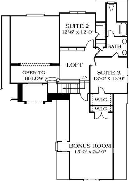 Floorplan 2 for House Plan #3323-00202
