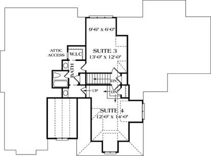 Floorplan 2 for House Plan #3323-00206