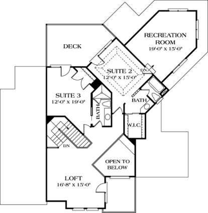 Floorplan 2 for House Plan #3323-00207
