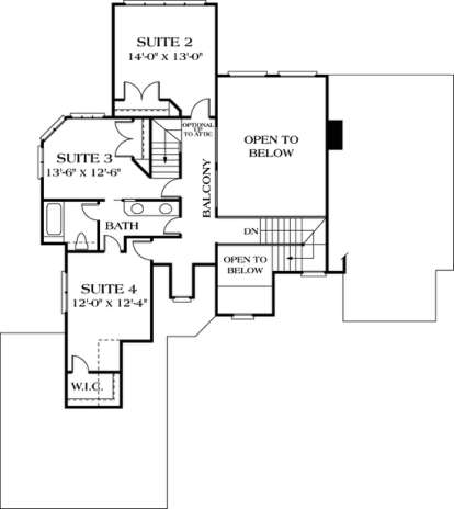 Floorplan 3 for House Plan #3323-00211