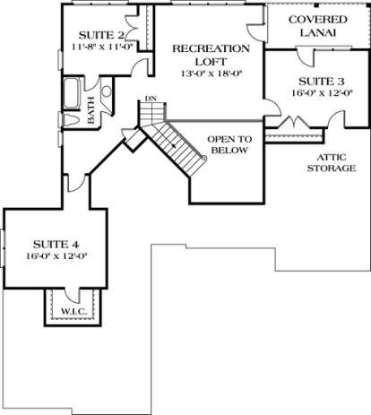 Floorplan 2 for House Plan #3323-00212
