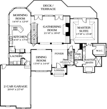 Floorplan 2 for House Plan #3323-00214